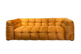 KAWOLA Sofa ROSARIO Velvet gold