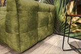 KAWOLA Sofa ROSARIO Velvet moosgrün