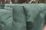 KAWOLA Sofa ROSARIO Velvet petrol