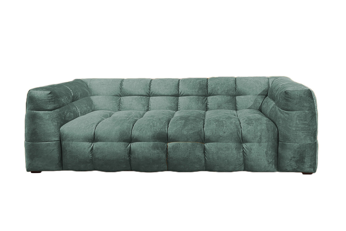 KAWOLA Sofa ROSARIO Velvet petrol
