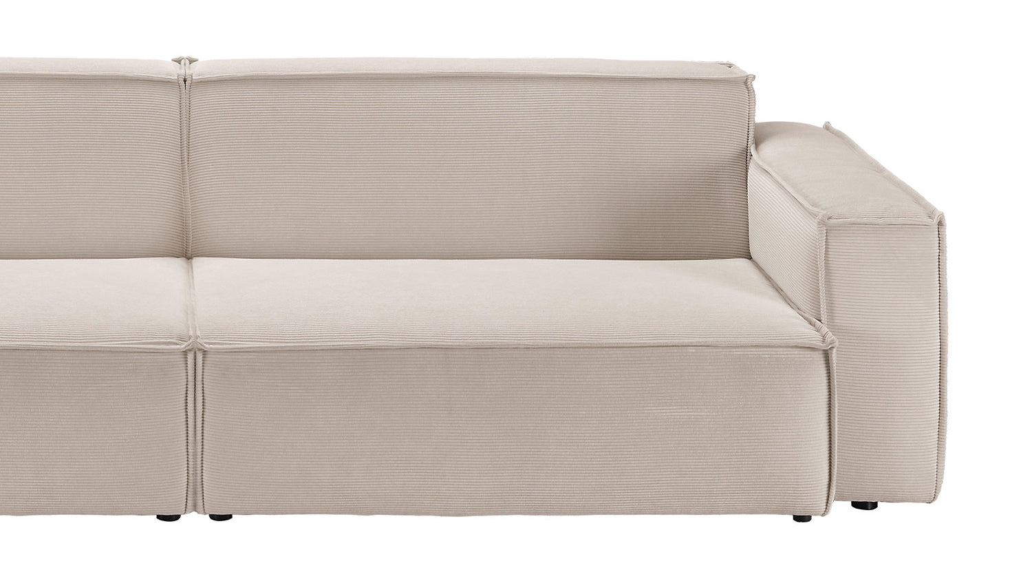 KAWOLA Sofa SAMU Feincord beige