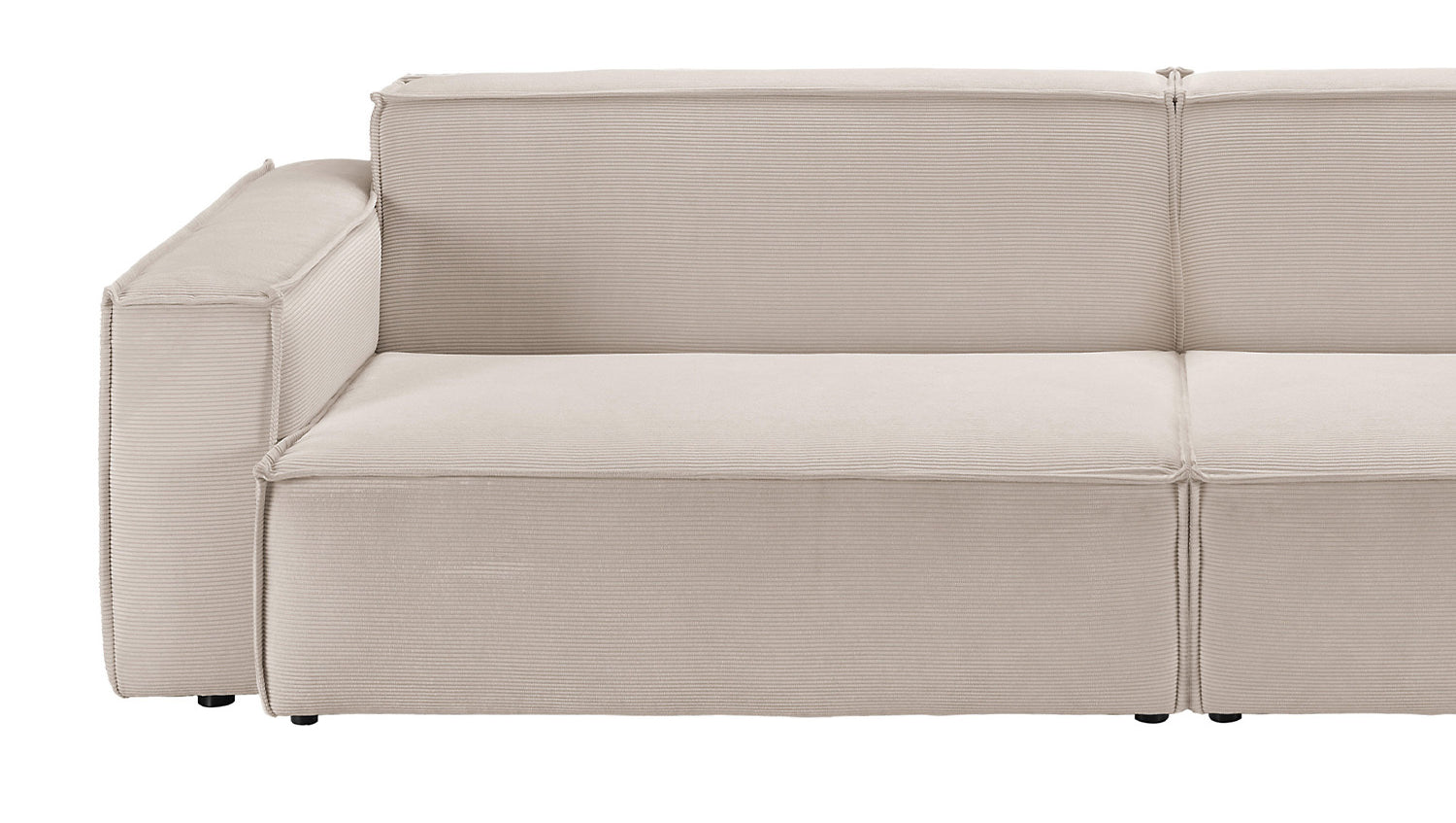 KAWOLA Sofa SAMU Feincord beige