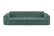 KAWOLA Sofa SAMU Feincord grün, 2-Sitzer