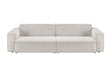 KAWOLA Sofa SAMU Feincord silber, 2-Sitzer