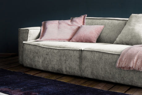 KAWOLA Sofa SAMU Riesensofa Stoff beige