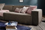 KAWOLA Sofa SAMU Riesensofa Stoff dunkelbraun