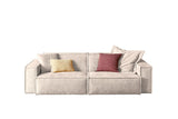 KAWOLA Sofa SAMU Stoff weiß