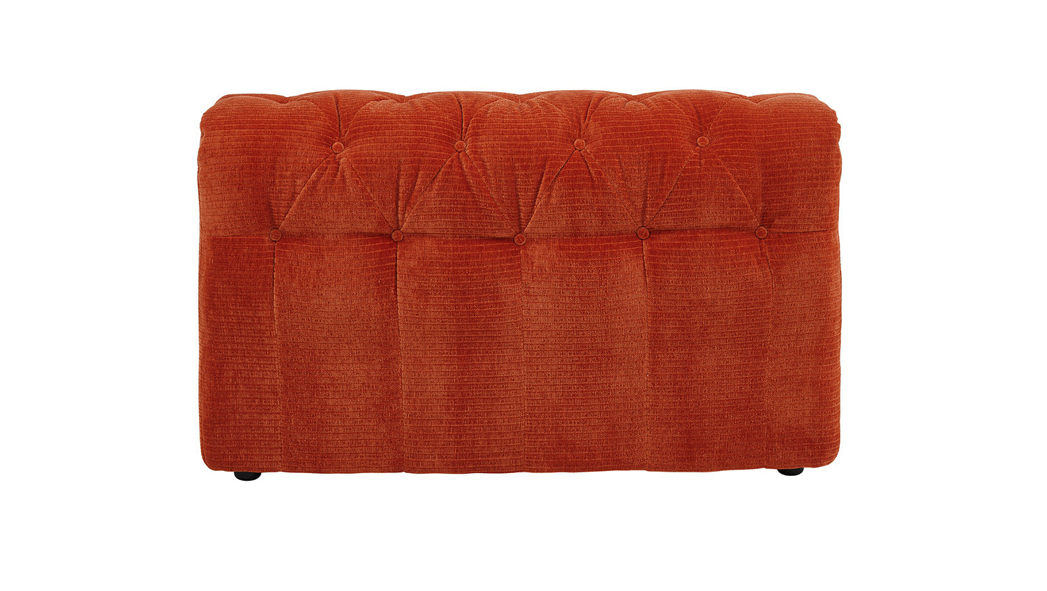 KAWOLA Sofa Seitenelement SEPHI groß Cord Vintage rot