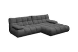 KAWOLA Sofa VIVIEN Ecksofa Feincord anthrazit