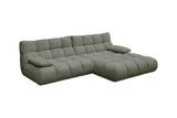 KAWOLA Sofa VIVIEN Ecksofa Feincord olivgrün