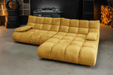 KAWOLA Sofa VIVIEN Ecksofa Velvet curry