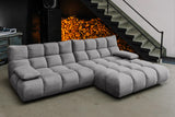 KAWOLA Sofa VIVIEN Ecksofa Velvet stone