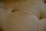 KAWOLA Sofa WIOLO Ecksofa Leder mit Hocker camel