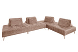 KAWOLA Sofa WIOLO Ecksofa velvet taupe
