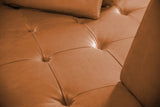 KAWOLA Sofa WIOLO Schlafsofa Daybed Leder cognac
