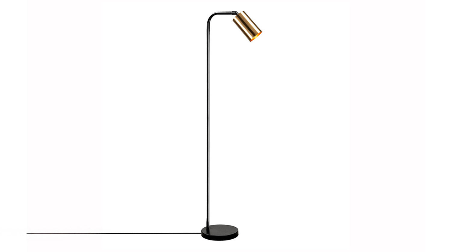 KAWOLA Stehlampe ZERMATT Metall schwarz vintage