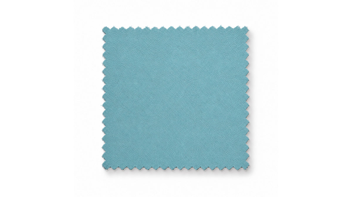 KAWOLA Stoffmuster Kunstleder hellblau