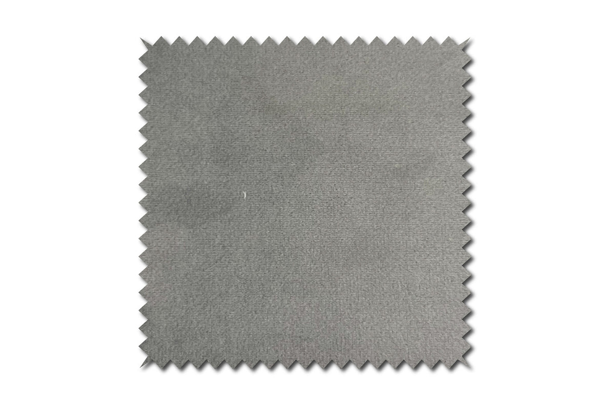 KAWOLA Stoffmuster Velvet silber