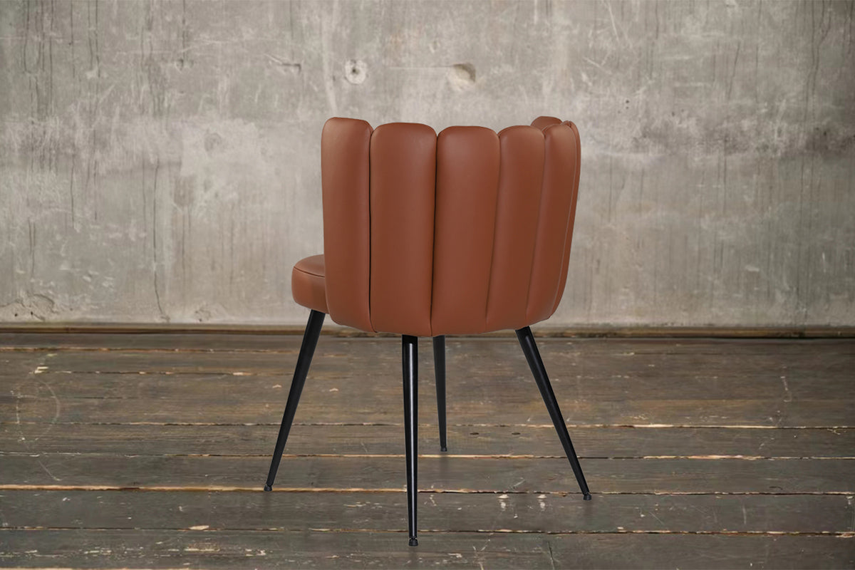 KAWOLA Stuhl JADA Esszimmerstuhl Leder cognac