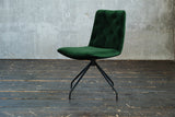 KAWOLA Stuhl NEW CHARME Drehstuhl Esszimmerstuhl Velvet smaragd
