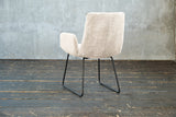 KAWOLA Stuhl NEW CHARME Esszimmersessel Cord cremeweiß