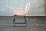 KAWOLA Stuhl NEW CHARME Esszimmersessel Cord rosa