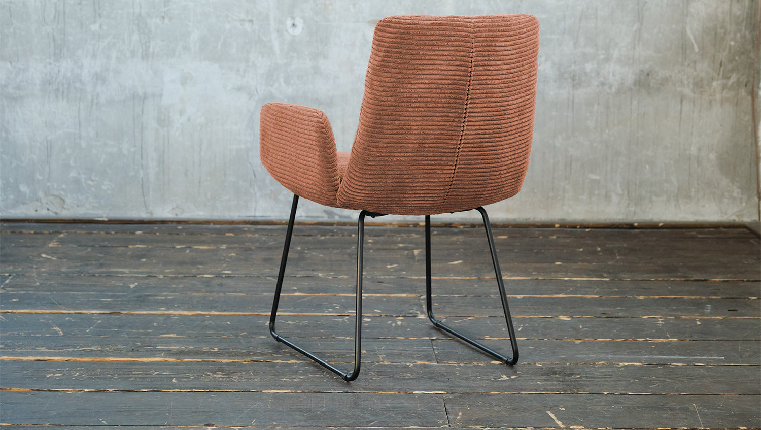 KAWOLA Stuhl NEW CHARME Esszimmersessel Cord rost