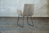 KAWOLA Stuhl NEW CHARME Esszimmersessel Cord steingrau