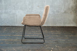 KAWOLA Stuhl NEW CHARME Esszimmersessel Cord taupe