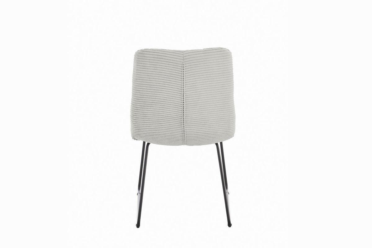 KAWOLA Stuhl NEW CHARME Esszimmerstuhl Cord hellgrau