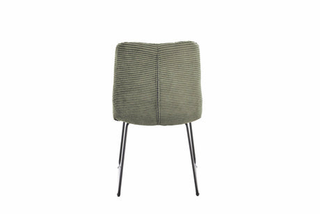 KAWOLA Stuhl NEW CHARME Esszimmerstuhl Cord olivgrün