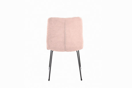 KAWOLA Stuhl NEW CHARME Esszimmerstuhl Cord rosa