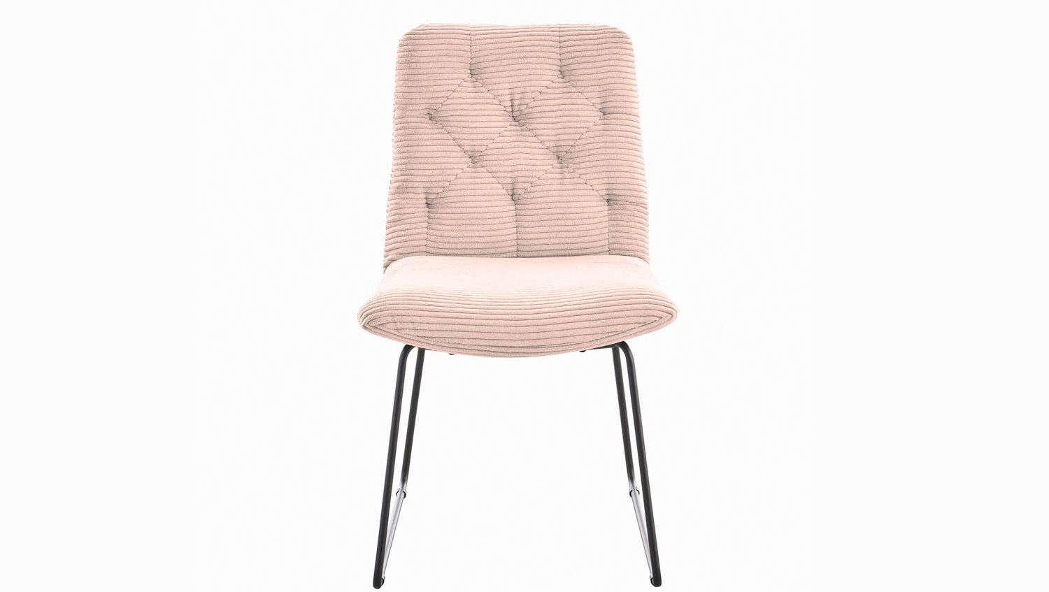 KAWOLA Stuhl NEW CHARME Esszimmerstuhl Cord rosa