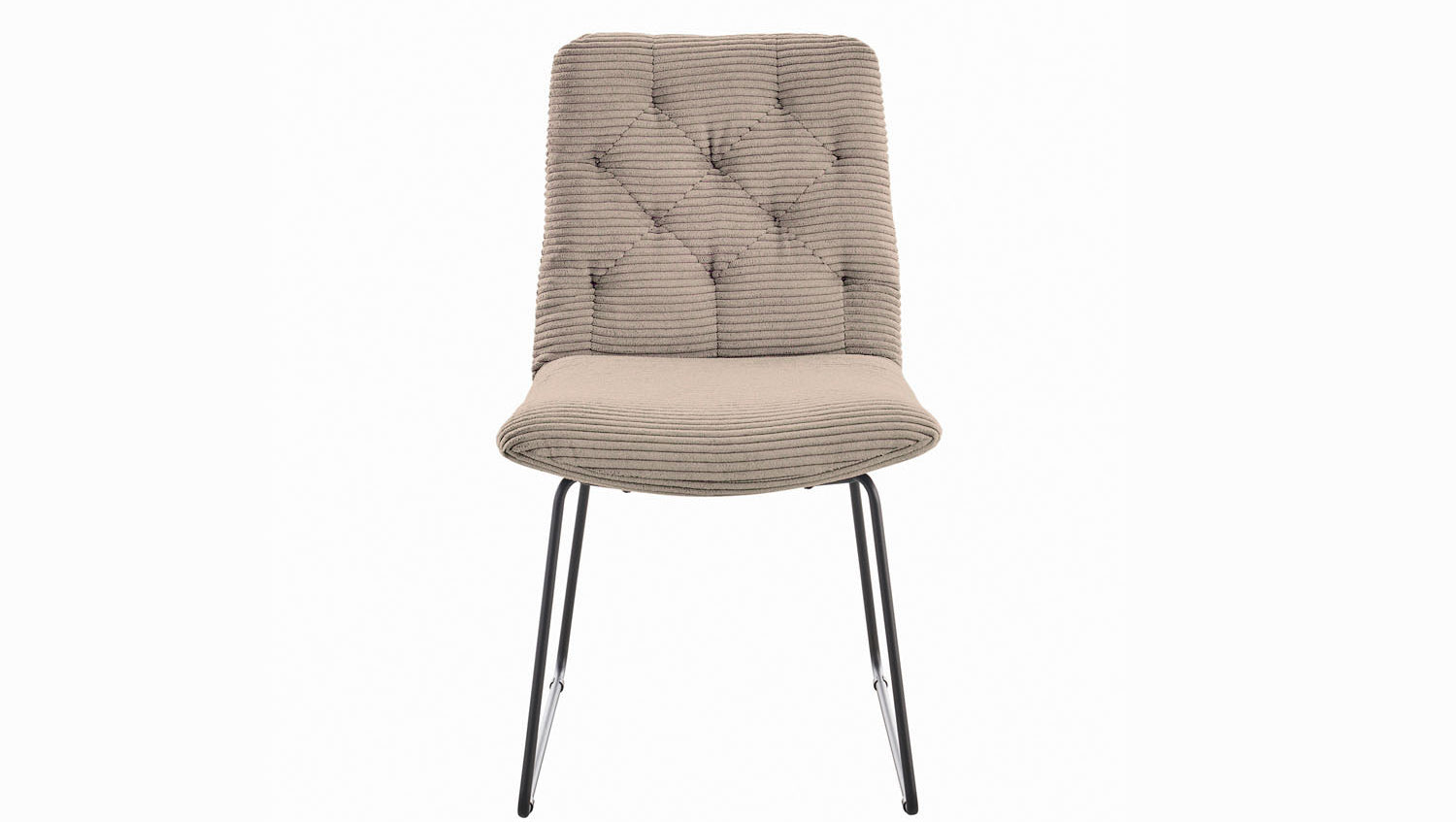 KAWOLA Stuhl NEW CHARME Esszimmerstuhl Cord taupe