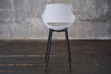 KAWOLA Thekenhocker ZAJA Barstuhl Sitzhöhe 65 cm Kunststoff weiß