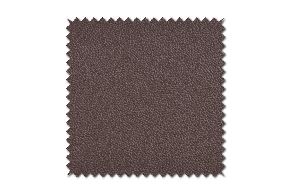 KAWOLA tela muestra cuero chocolate 10x10cm