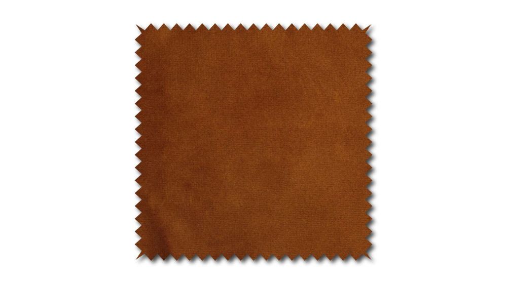 KAWOLA patrón de tela Terciopelo naranja 10x10cm