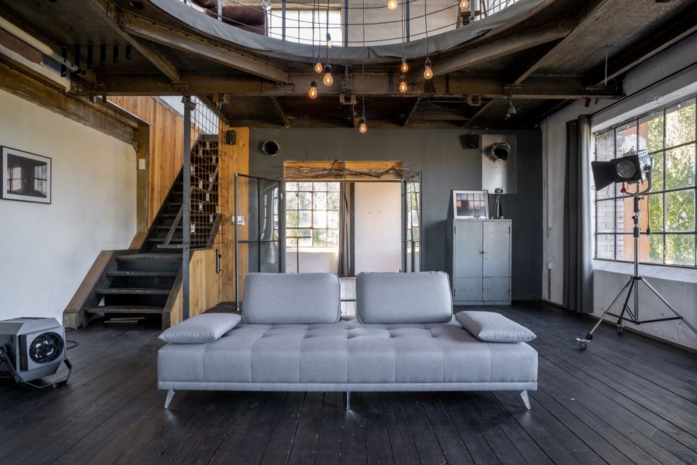 KAWOLA Sofá WIOLO Sofá cama Daybed tela gris claro