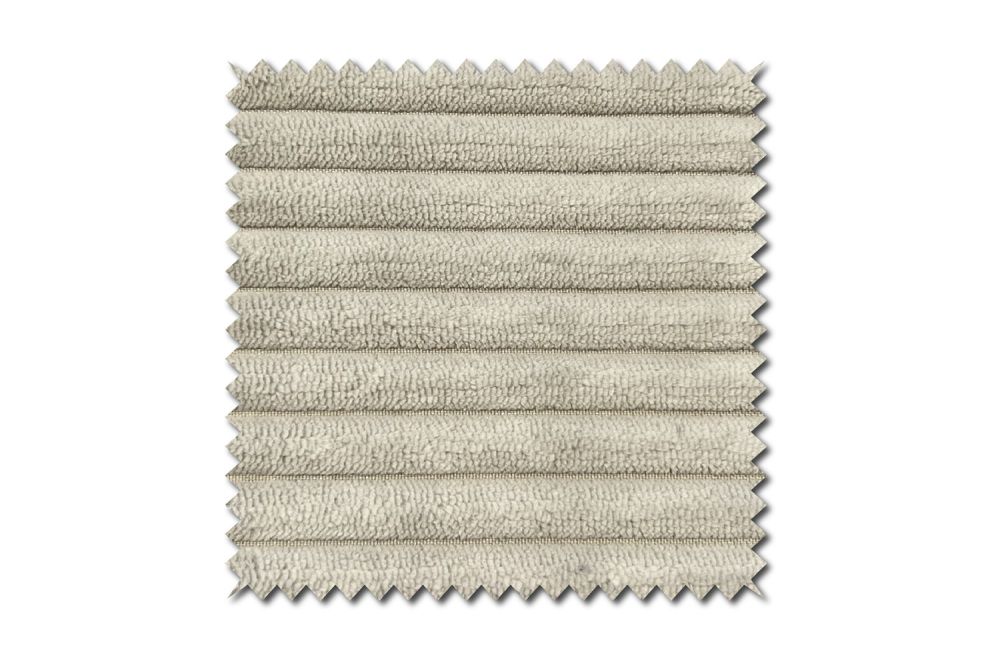 KAWOLA tela estampada pana gris claro 10x10cm