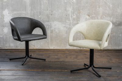 KAWOLA silla de reuniones Silla WICOS imitación cuero beige