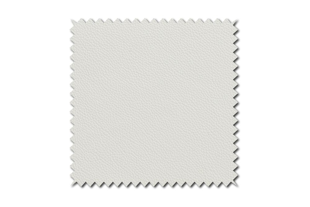KAWOLA muestra de tela cuero blanco 10x10cm