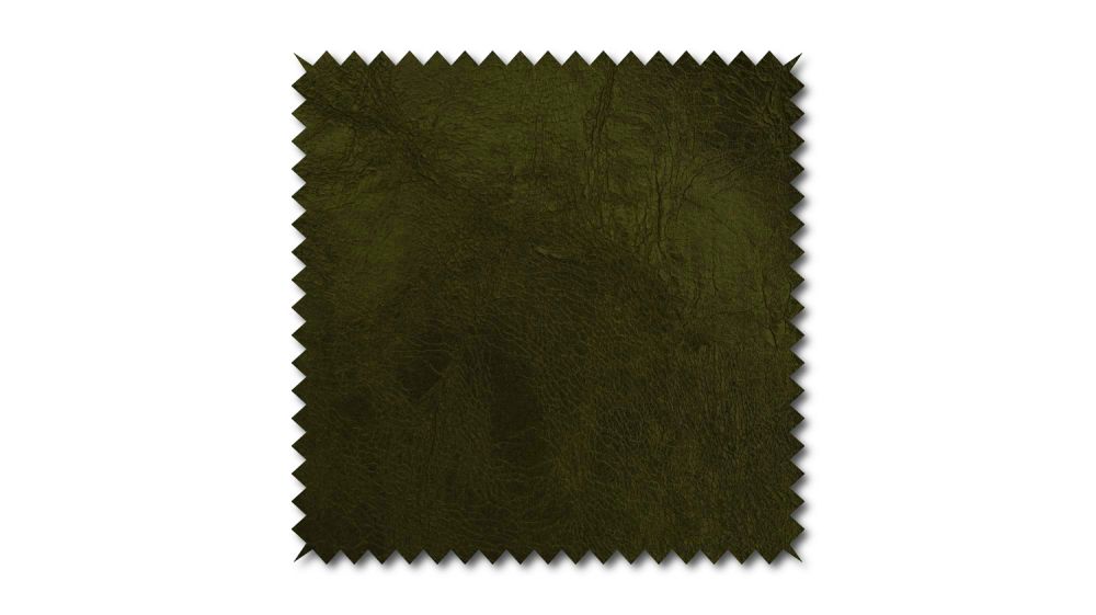 KAWOLA tela patrón imitación cuero verde 10x10cm