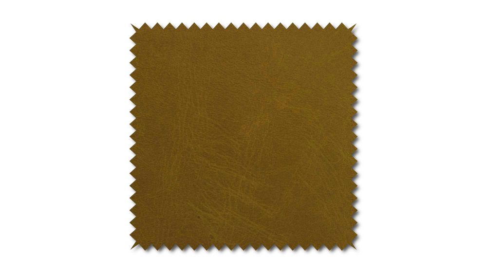 KAWOLA muestra de tela de cuero coñac 10x10cm