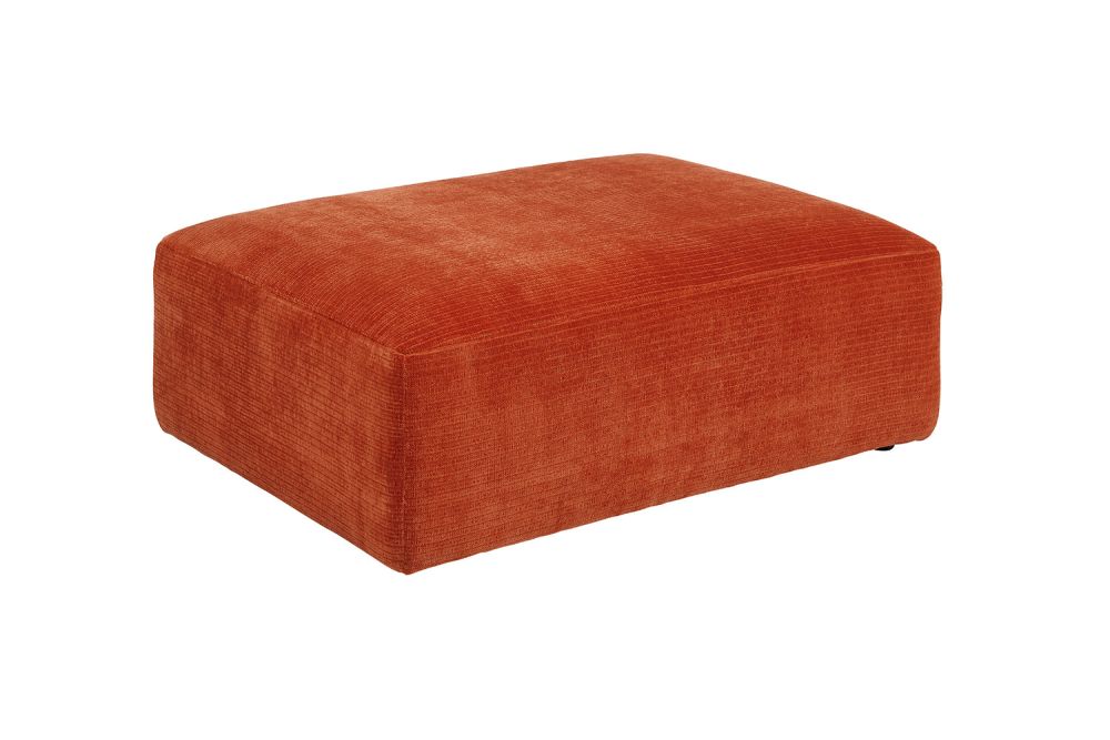 KAWOLA Elemento para sentarse en el sofá SEPHI medio Pana rojo vintage