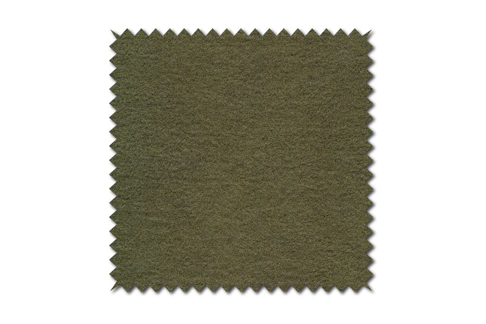 KAWOLA muestra de tela verde musgo 10x10cm
