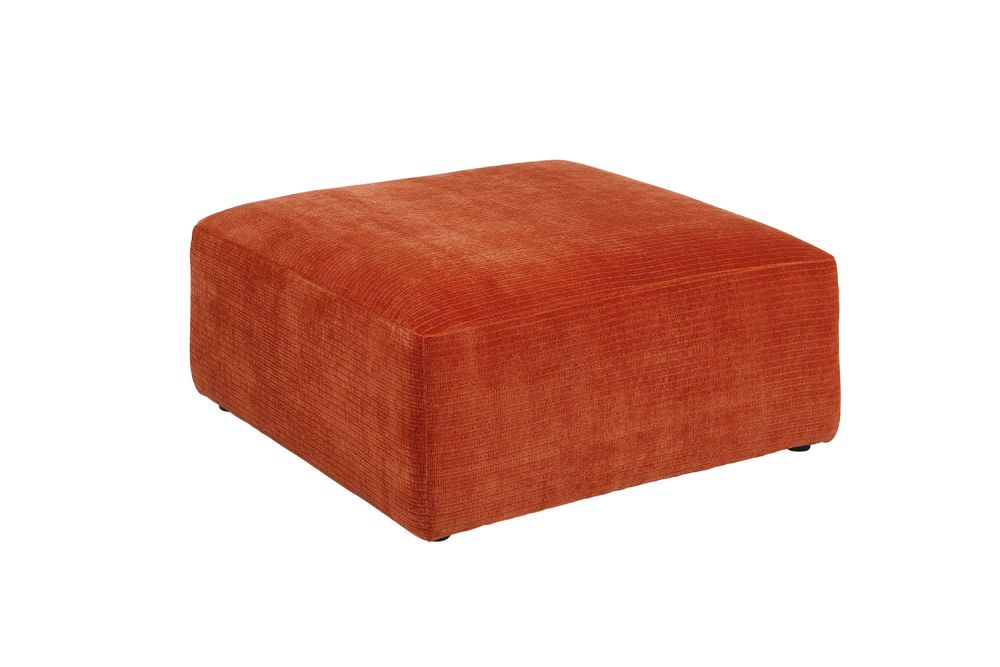 KAWOLA Elemento para sentarse en el sofá SEPHI pequeño Pana rojo vintage