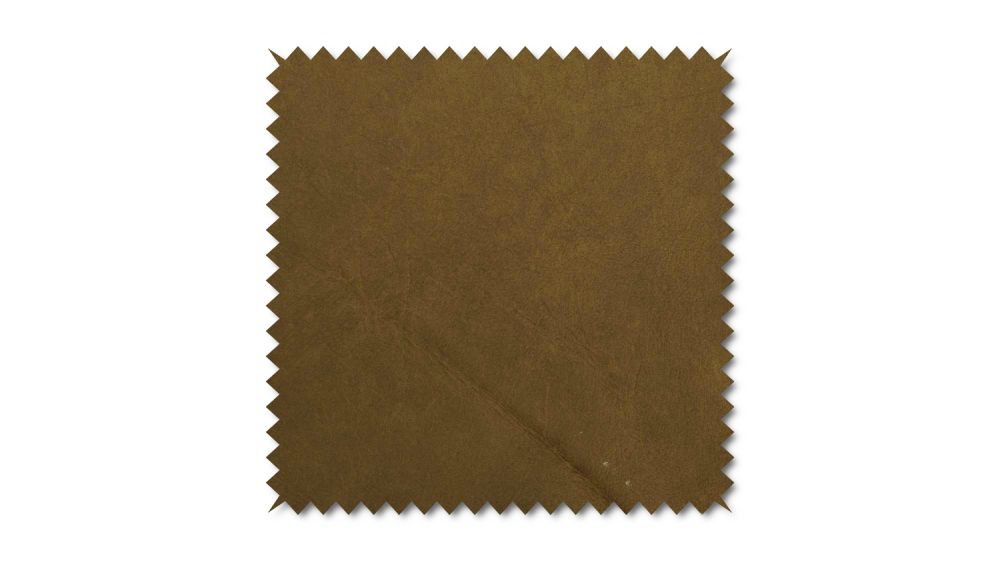 KAWOLA tela patrón cuero marrón 10x10cm