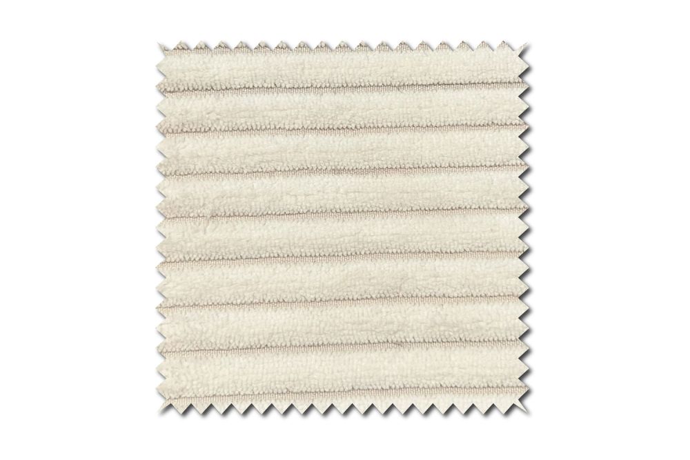 KAWOLA muestra de tela pana blanca 10x10cm