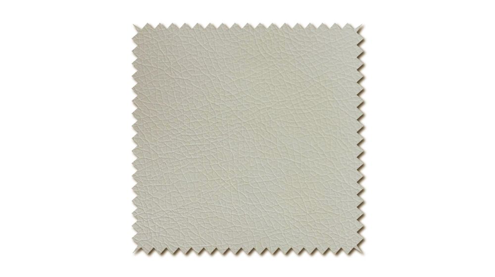 KAWOLA muestra de tejido imitación cuero blanco 10x10cm