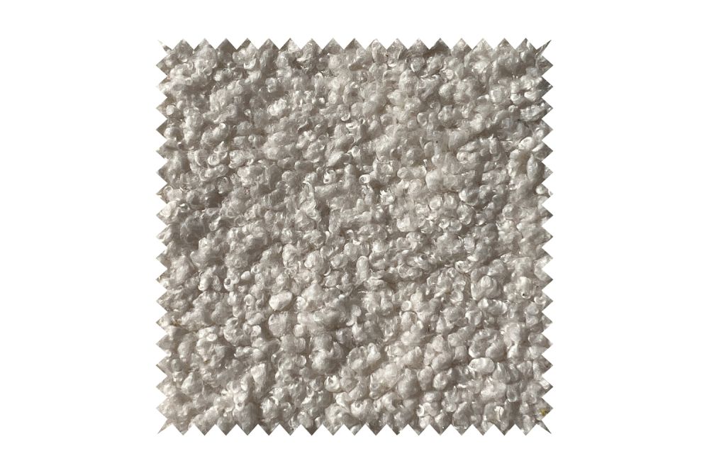 KAWOLA muestra de tela tejido crema blanco 10x10cm